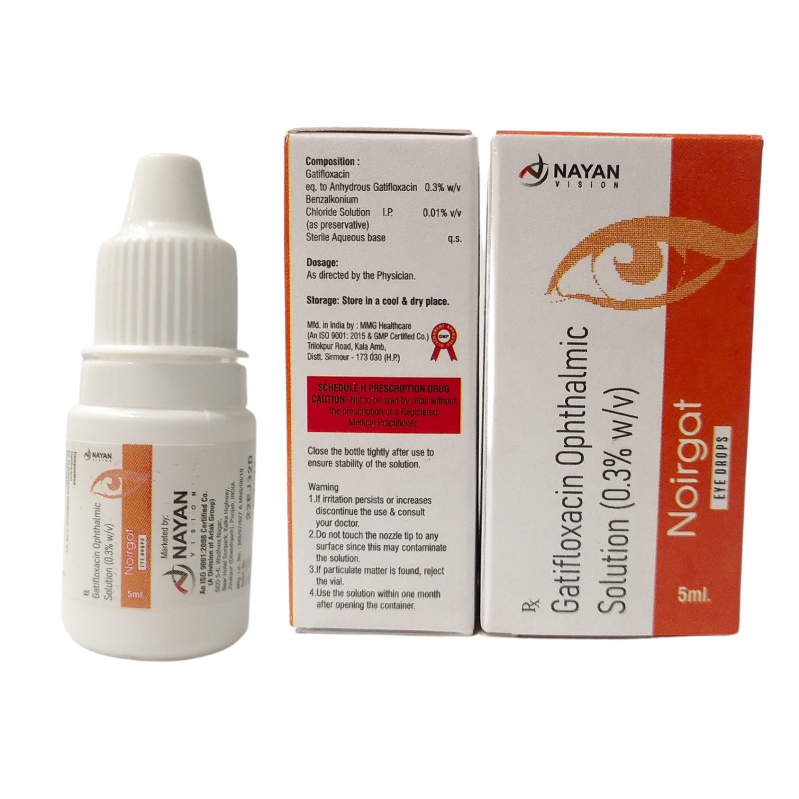 GATIFLOXACIN 0.3% W/V EYE DROPS