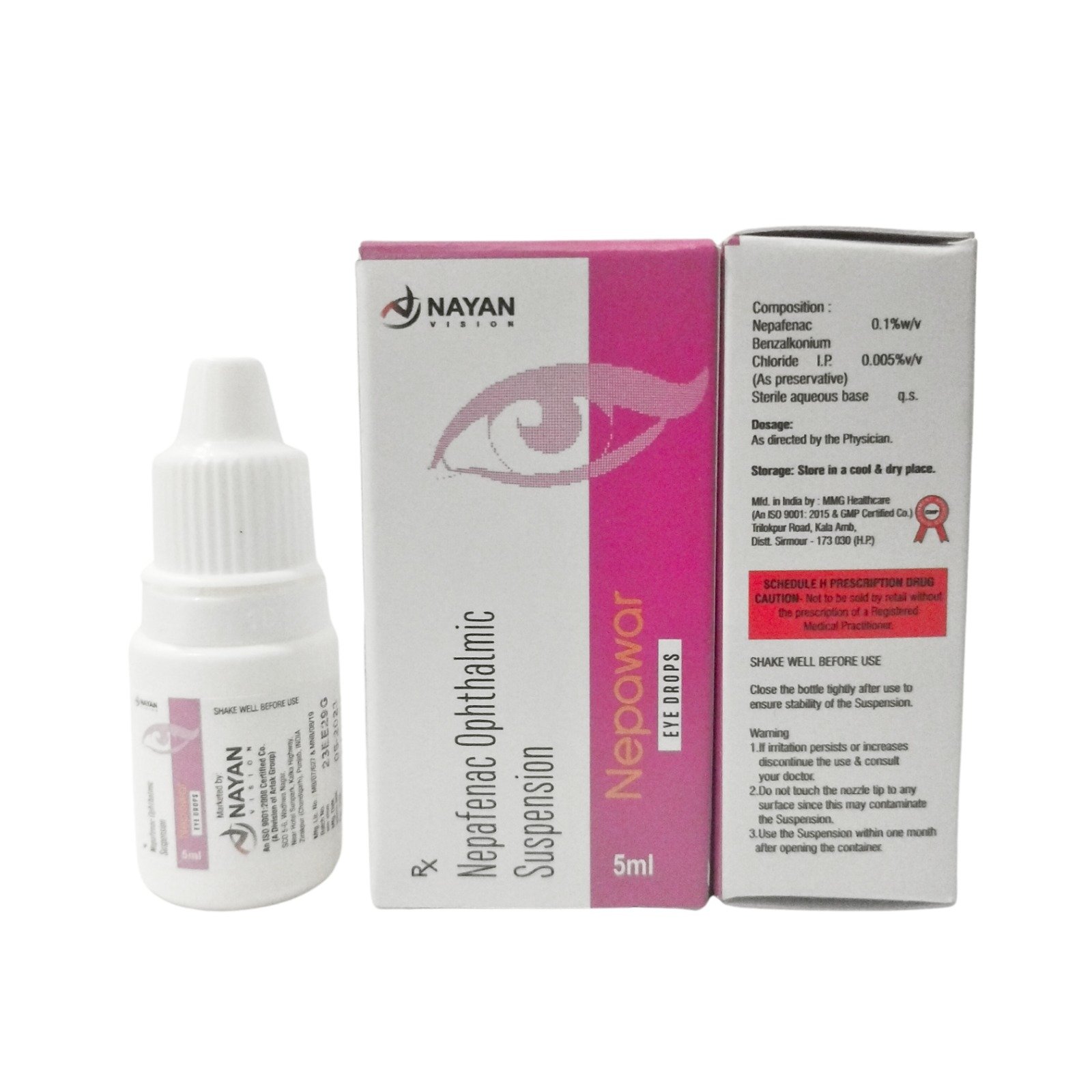 NEPAFENAC 0.1% W/V EYE DROPS