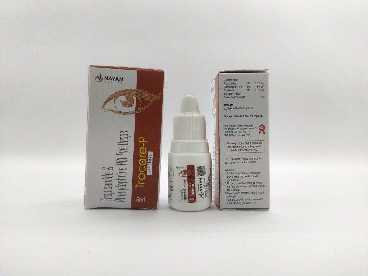 TROPICAMIDE 0.8% W/V & PHENYLEPHRINE 5% W/V EYE DROPS