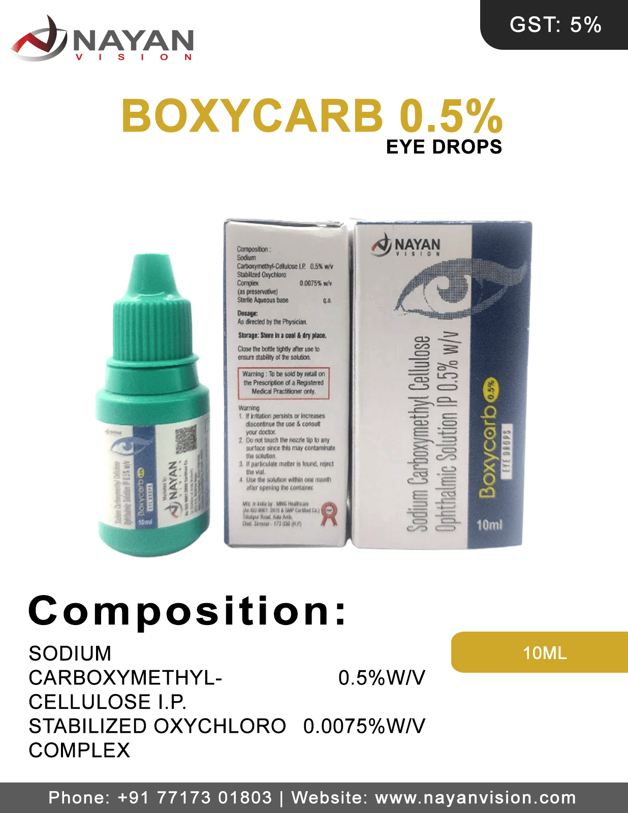 Carboxymethyl- Cellolose 0.5% Eye Drops | Boxycarb 0.5% Eye Drops