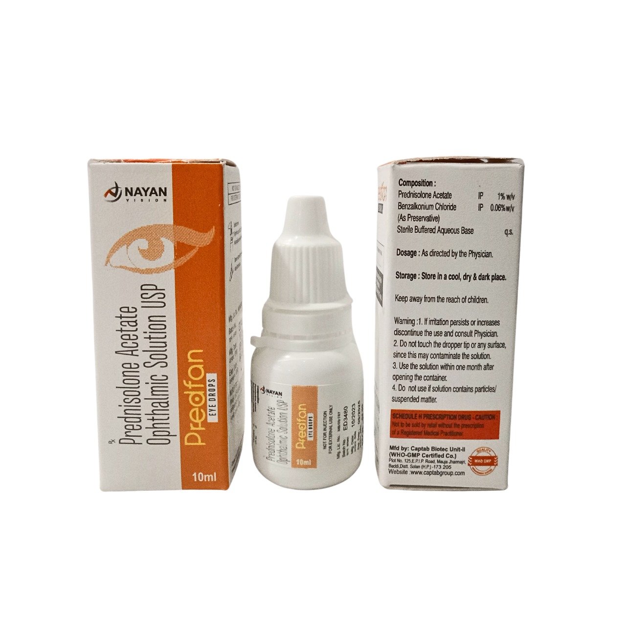 Predfan - Prednisolone Acetate, Benzalkonium chloride Eye Drops