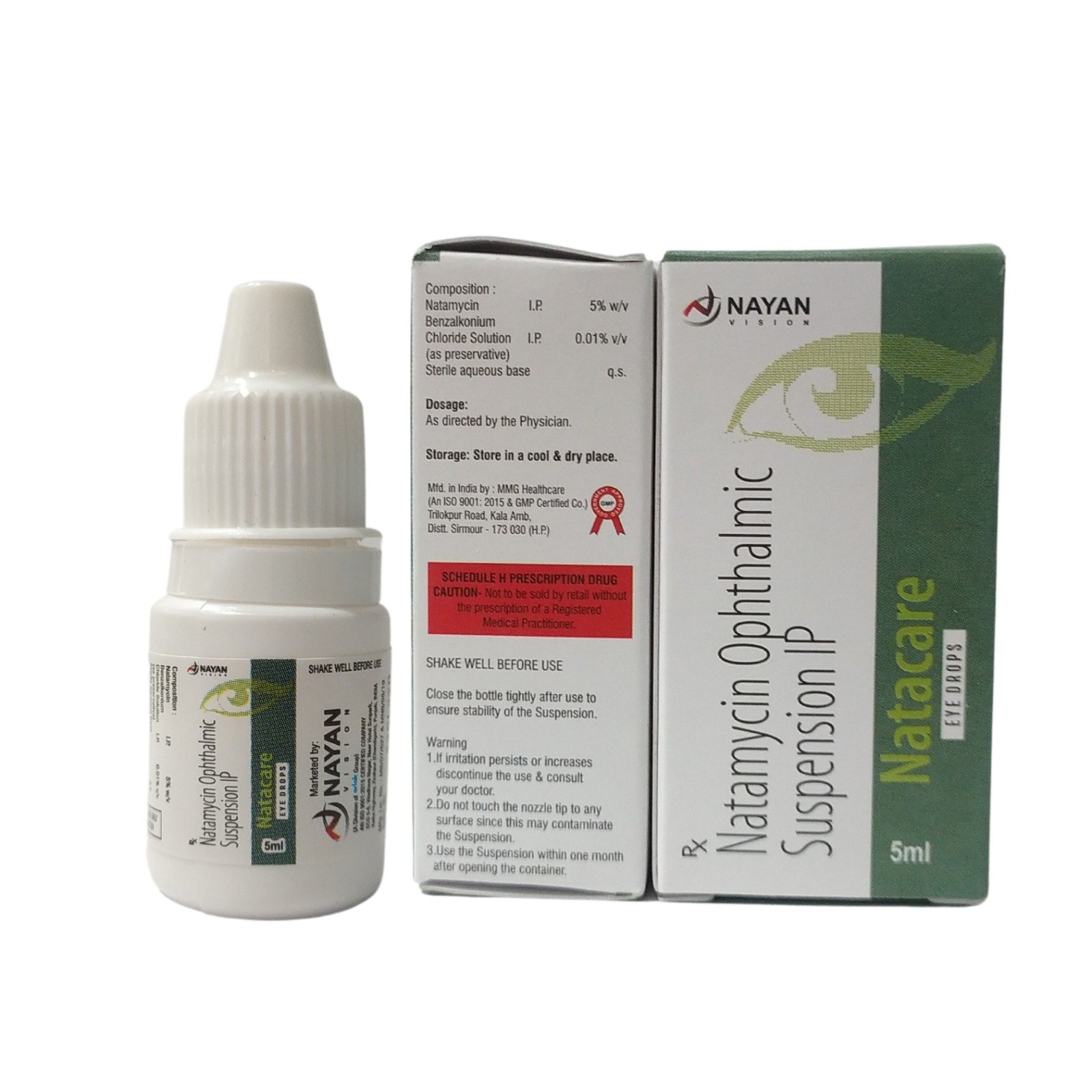 NATAMYCIN 5% W/V EYE DROPS