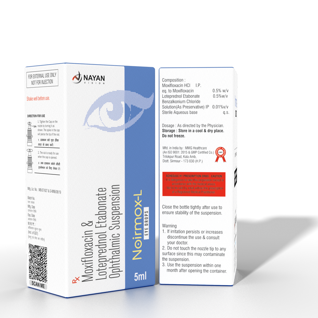 MOXIFLOXACIN & LOTEPREDNOL ETABONATE Eye Drops / NOIRMOX-L