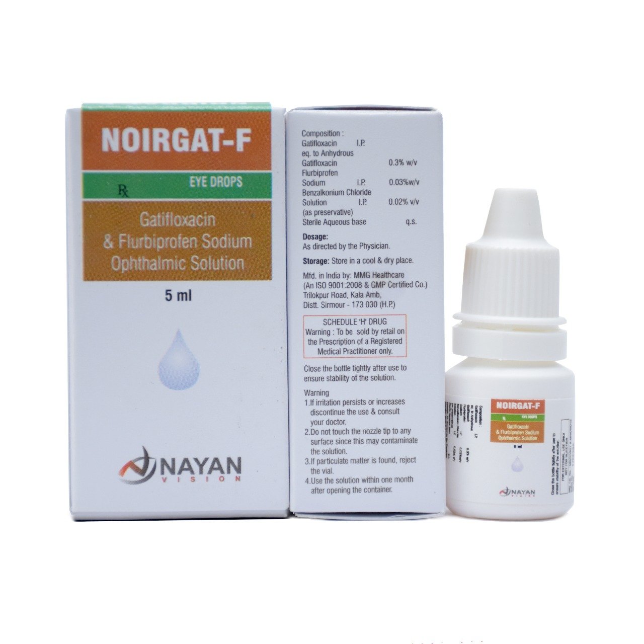 GATIFLOXACIN 0.3%W/V & FLURBIPROFEN 0.03% W/V EYE DROPS