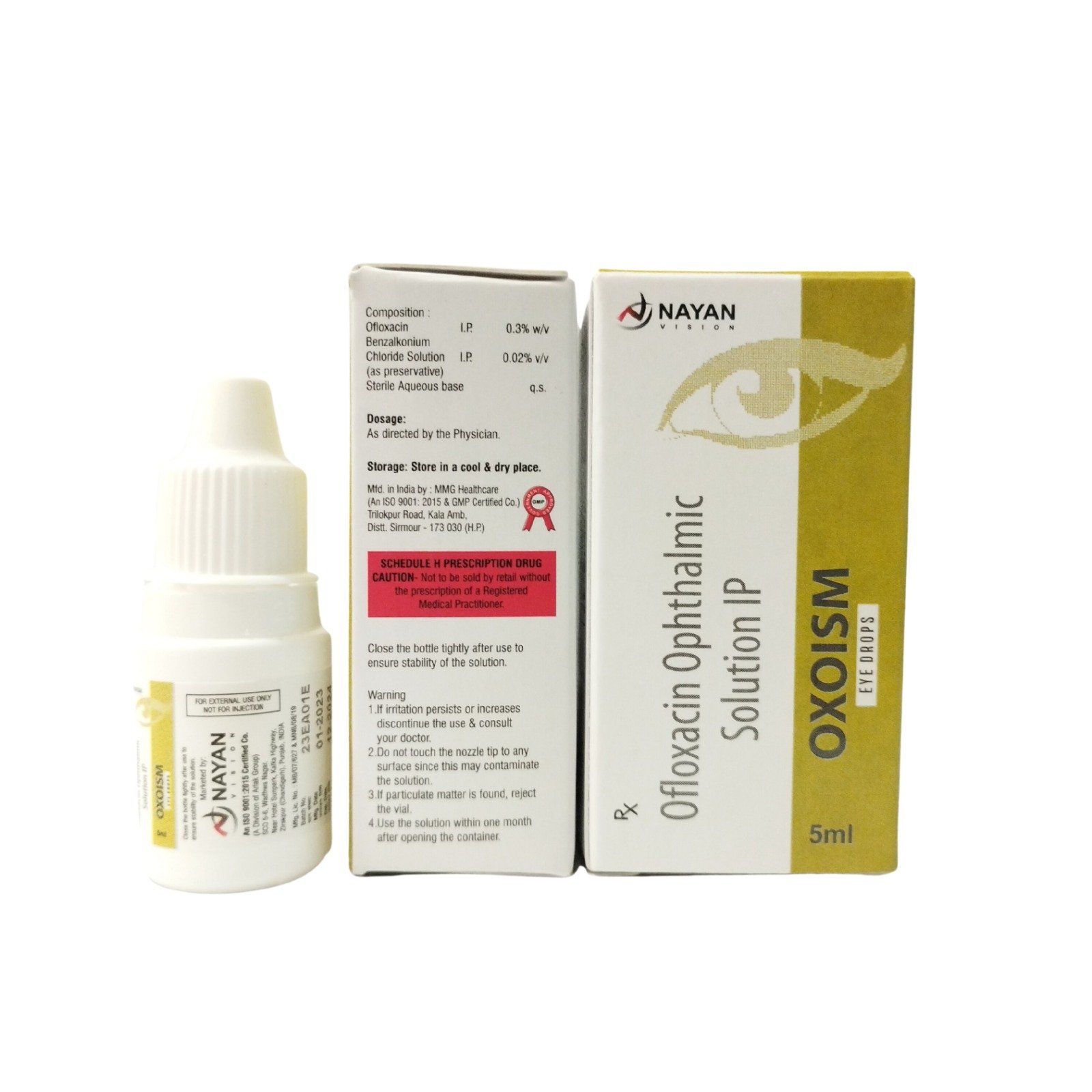 OFLOXACIN 0.3% W/V EYE DROPS