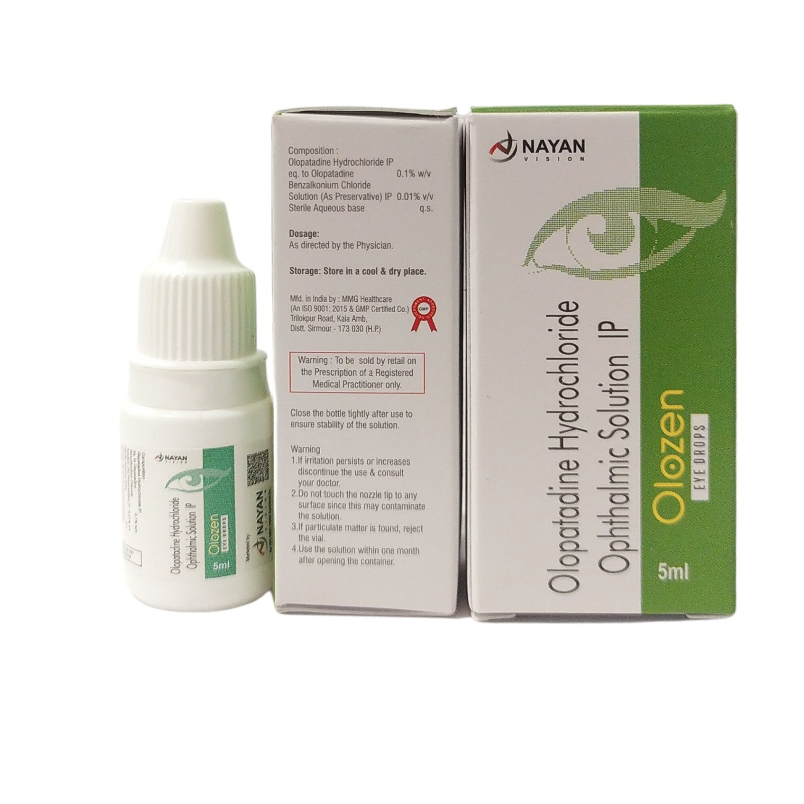 OLOPATADINE HYDROCHLORIDE 0.1% W/V EYE DROPS