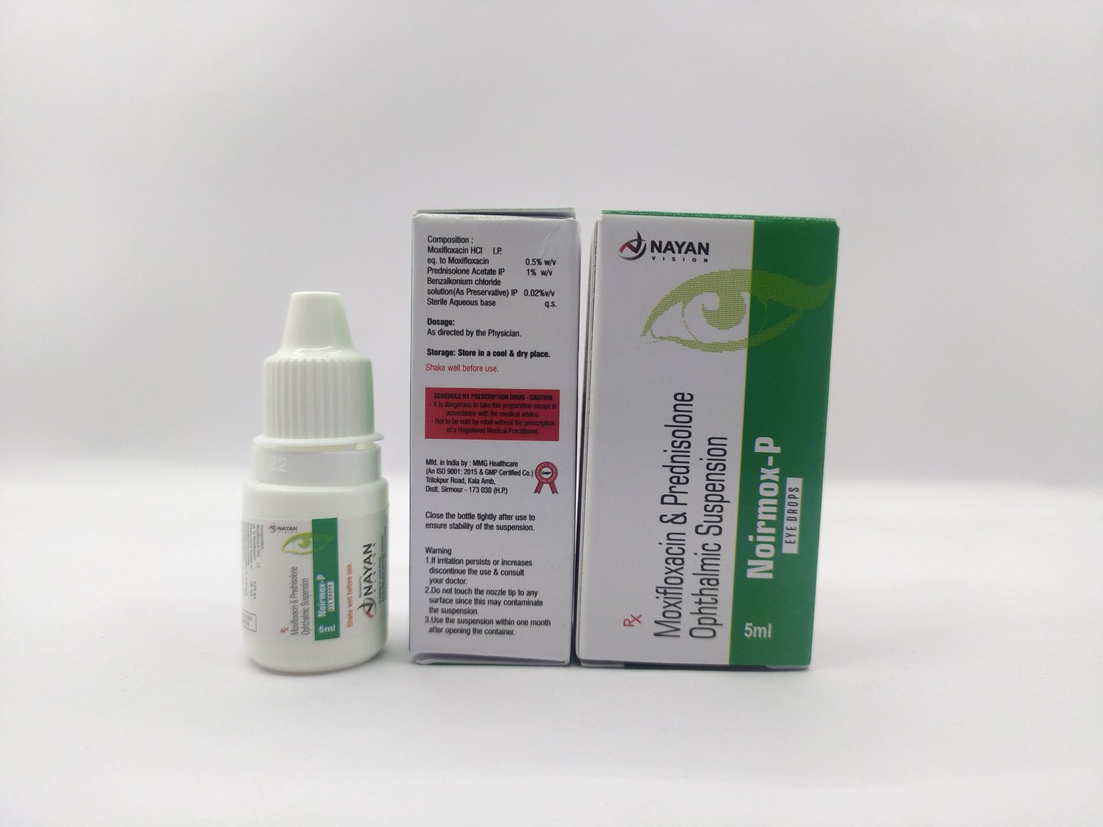 MOXIFLOXACIN & PREDNISOLONE Eye Drops / NOIRMOX-P