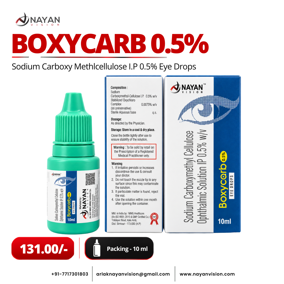BOXYCARB 0.5% Eye Drops | Carboxymethylcellulose Eye Drops