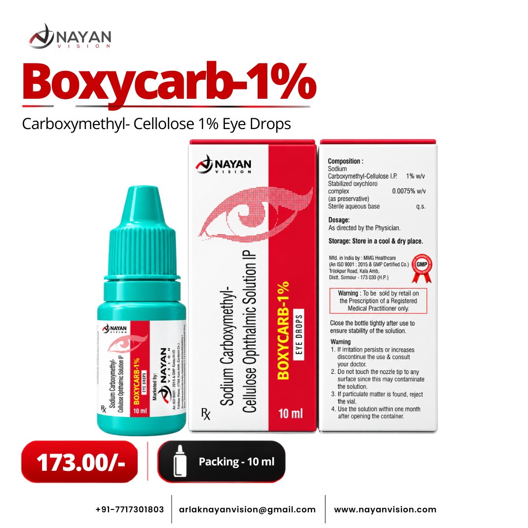 Boxycarb-1% Eye Drops | Carboxymethylcellulose 1%