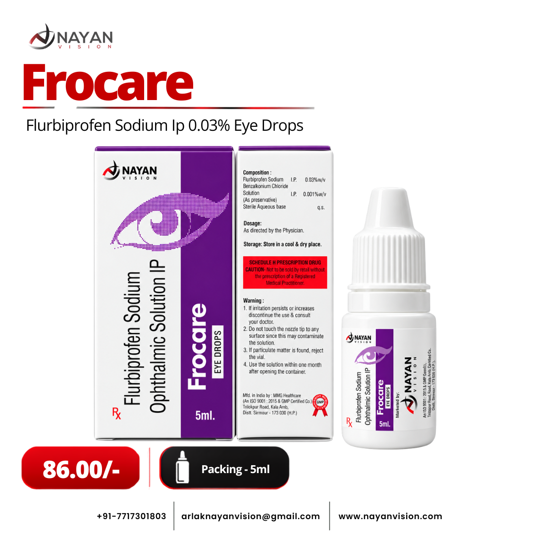 Frocare Eye Drops | Flurbiprofen Sodium 0.03%