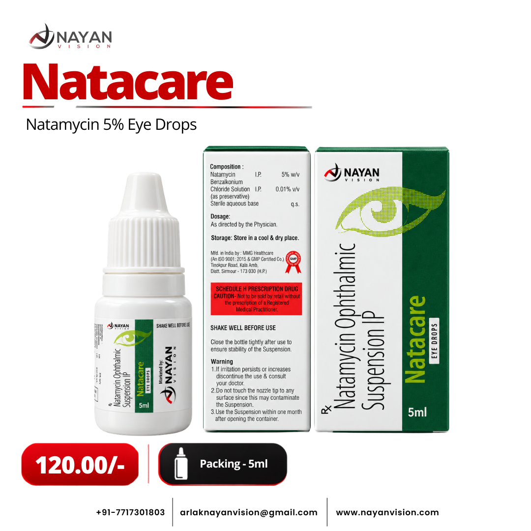 Natacare Eye Drops | Natamycin 5% Antifungal Drops