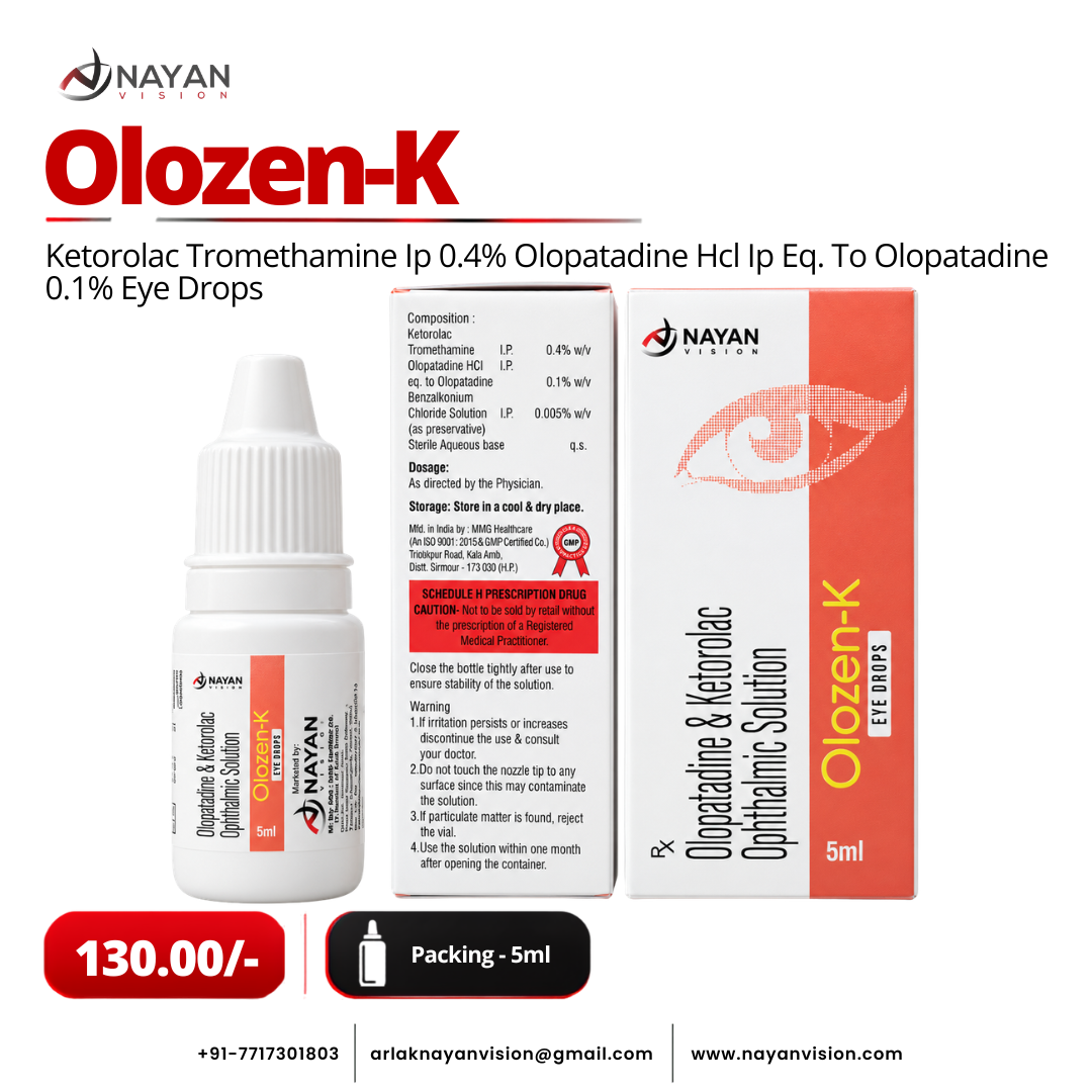 Olozen-K Eye Drops | Ketorolac & Olopatadine