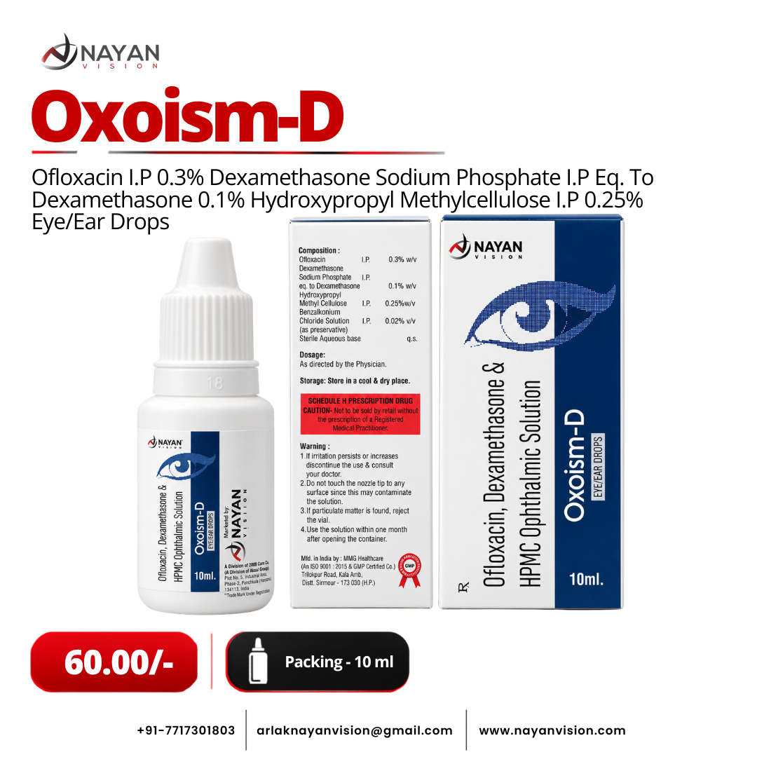 Oxoism-D Eye Drops | Moxifloxacin & Dexamethasone