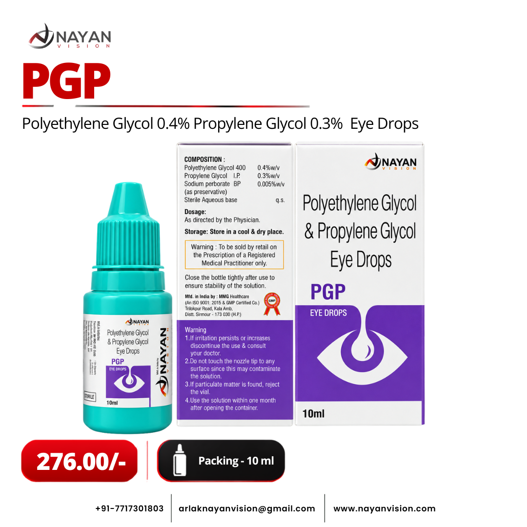 PGP Eye Drops | Polyethylene Glycol 0.4% & Propylene Glycol