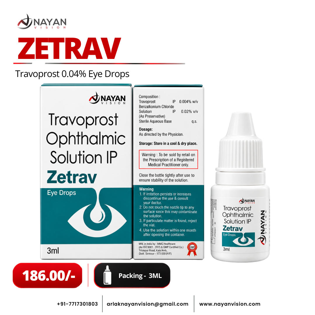 Zetrav Eye Drops | Travoprost Ophthalmic Solution